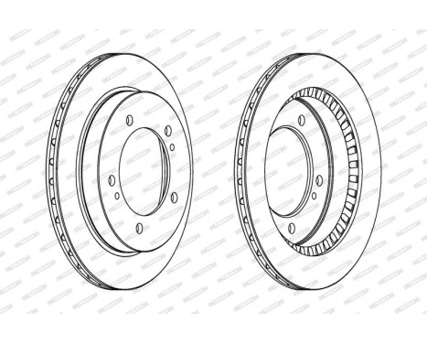 Brake Disc PREMIER DDF746 Ferodo, Image 2