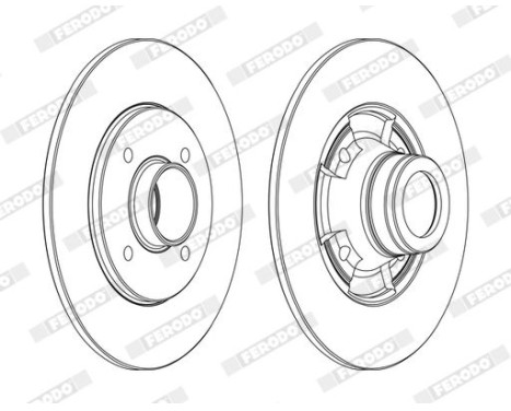 Brake Disc PREMIER DDF752C Ferodo