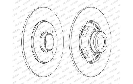 Brake Disc PREMIER DDF752C Ferodo