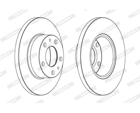 Brake Disc PREMIER DDF758 Ferodo, Image 2