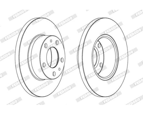 Brake Disc PREMIER DDF758 Ferodo, Image 2