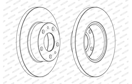 Brake Disc PREMIER DDF758 Ferodo, Image 2