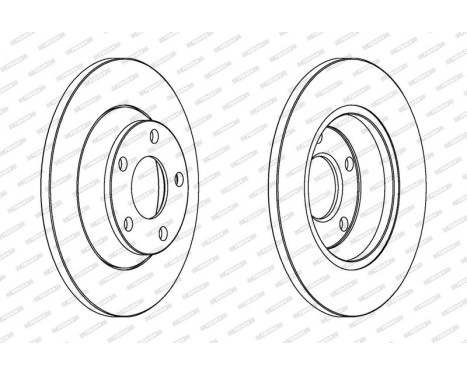 Brake Disc PREMIER DDF759 Ferodo, Image 2