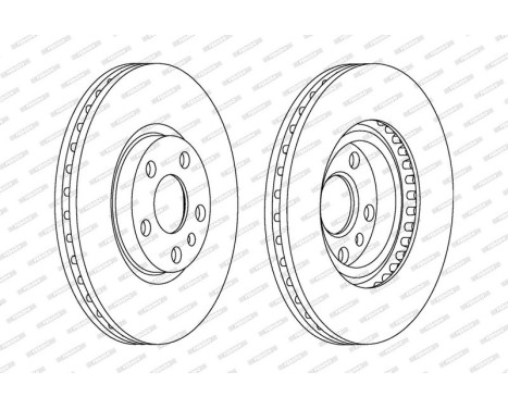 Brake Disc PREMIER DDF760 Ferodo, Image 2