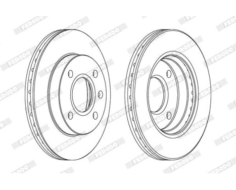 Brake Disc PREMIER DDF766 Ferodo, Image 2