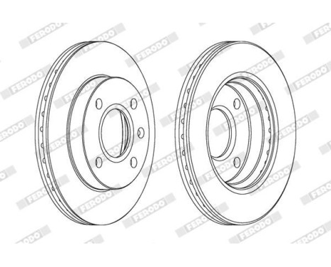 Brake Disc PREMIER DDF766 Ferodo, Image 2