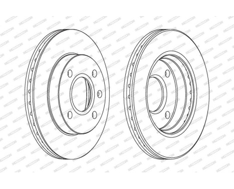 Brake Disc PREMIER DDF766 Ferodo, Image 2