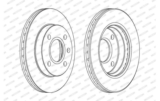 Brake Disc PREMIER DDF766 Ferodo, Image 2