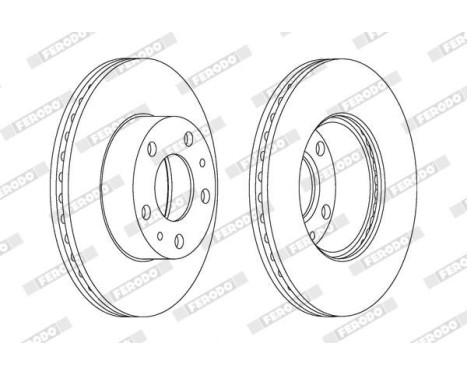 Brake Disc PREMIER DDF767 Ferodo, Image 2