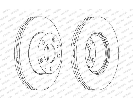 Brake Disc PREMIER DDF767 Ferodo, Image 2