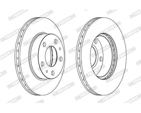 Brake Disc PREMIER DDF768 Ferodo, Image 2