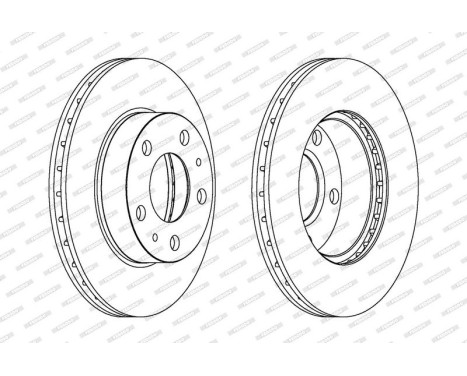 Brake Disc PREMIER DDF768 Ferodo, Image 2