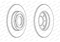 Brake Disc PREMIER DDF795 Ferodo