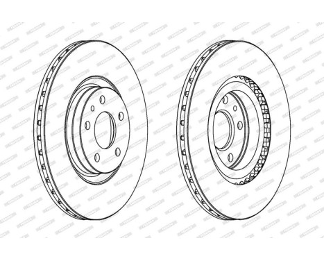 Brake Disc PREMIER DDF797 Ferodo, Image 2