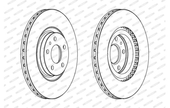 Brake Disc PREMIER DDF797 Ferodo, Image 2
