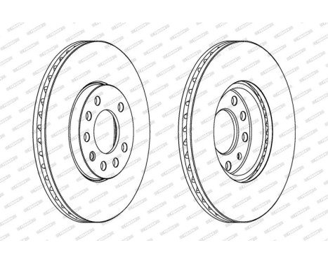 Brake Disc PREMIER DDF810 Ferodo, Image 2
