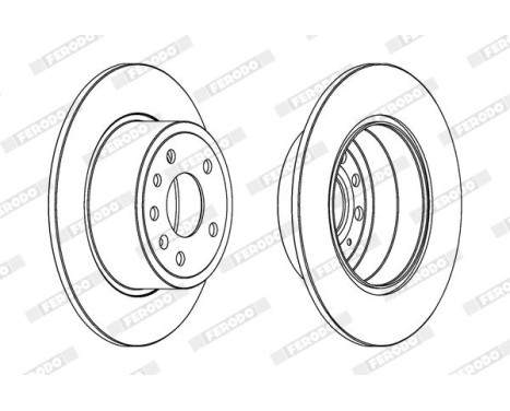 Brake Disc PREMIER DDF811 Ferodo, Image 2