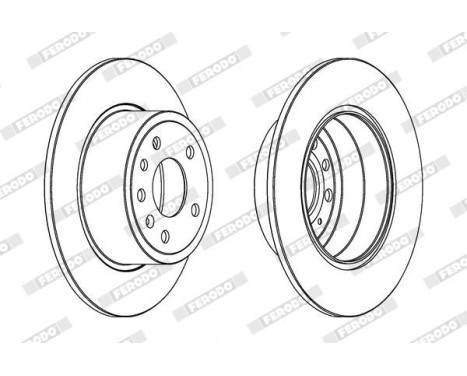 Brake Disc PREMIER DDF811 Ferodo, Image 2