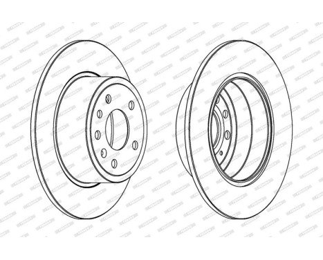 Brake Disc PREMIER DDF811 Ferodo, Image 2