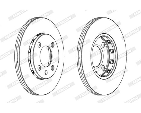 Brake Disc PREMIER DDF812 Ferodo, Image 2