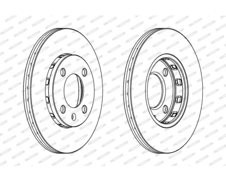 Brake Disc PREMIER DDF812 Ferodo, Image 2