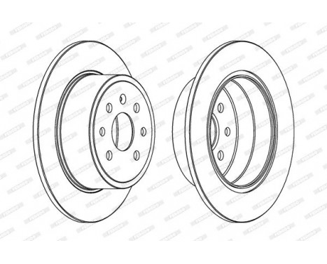 Brake Disc PREMIER DDF814 Ferodo