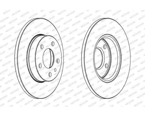 Brake Disc PREMIER DDF818 Ferodo, Image 2