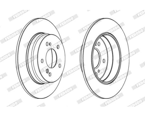 Brake Disc PREMIER DDF819 Ferodo, Image 2