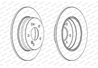 Brake Disc PREMIER DDF819 Ferodo