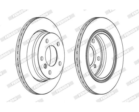 Brake Disc PREMIER DDF831 Ferodo, Image 2