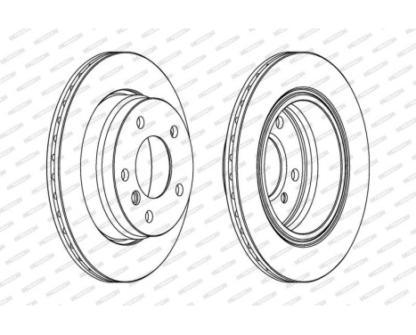 Brake Disc PREMIER DDF831 Ferodo, Image 2