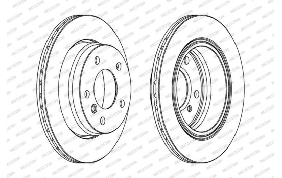 Brake Disc PREMIER DDF831 Ferodo, Image 2