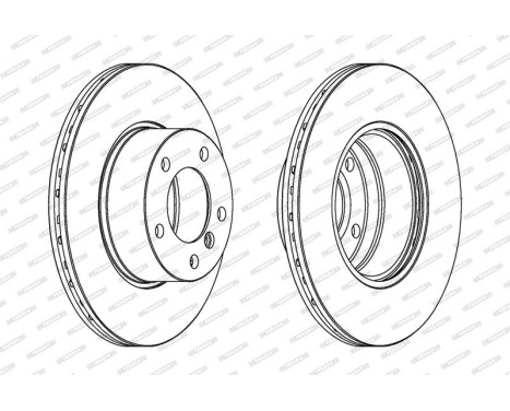 Brake Disc PREMIER DDF834 Ferodo, Image 2