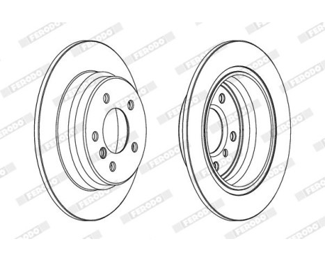 Brake Disc PREMIER DDF835 Ferodo, Image 2