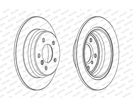 Brake Disc PREMIER DDF835 Ferodo, Image 2