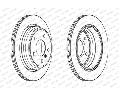 Brake Disc PREMIER DDF836 Ferodo, Image 2