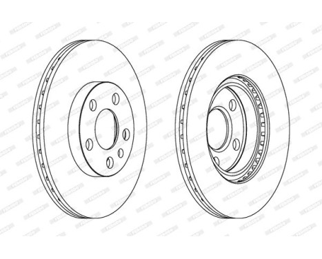 Brake Disc PREMIER DDF842 Ferodo, Image 2
