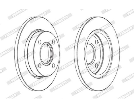 Brake Disc PREMIER DDF845 Ferodo, Image 2