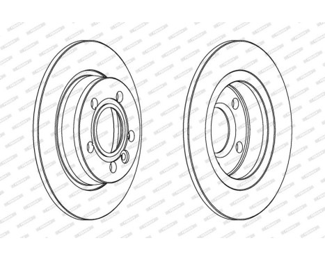 Brake Disc PREMIER DDF847 Ferodo, Image 2