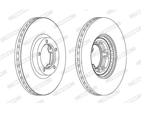 Brake Disc PREMIER DDF848 Ferodo, Image 2