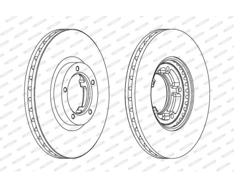 Brake Disc PREMIER DDF848 Ferodo, Image 2