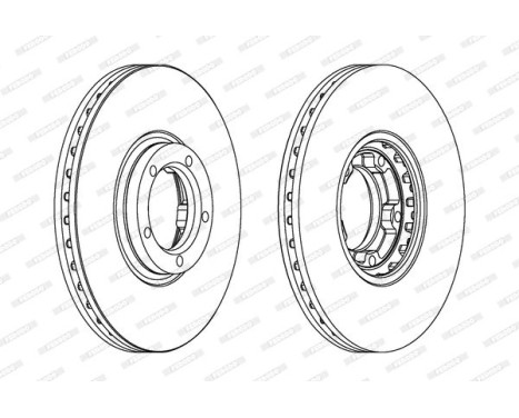 Brake Disc PREMIER DDF849 Ferodo, Image 2
