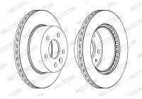 Brake Disc PREMIER DDF860 Ferodo