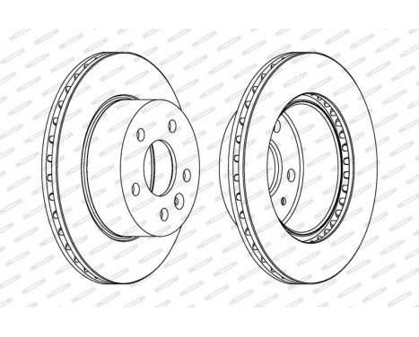 Brake Disc PREMIER DDF860 Ferodo, Image 2