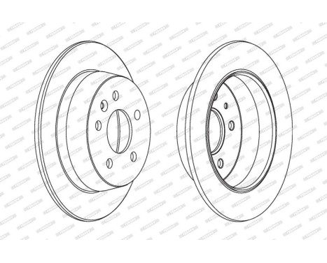 Brake Disc PREMIER DDF861 Ferodo, Image 2