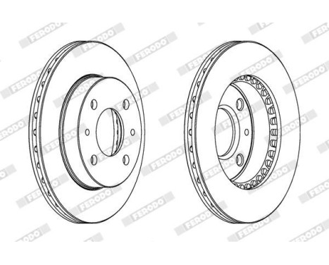 Brake Disc PREMIER DDF866 Ferodo, Image 2