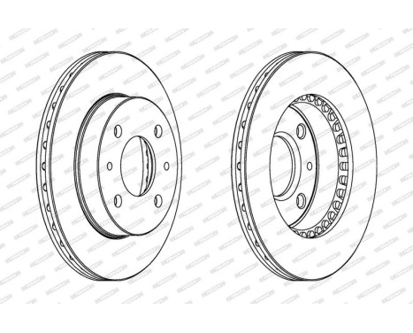 Brake Disc PREMIER DDF866 Ferodo, Image 2