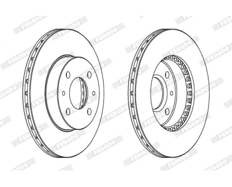 Brake Disc PREMIER DDF867 Ferodo, Image 2