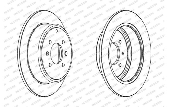 Brake Disc PREMIER DDF869 Ferodo, Image 2