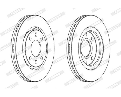 Brake Disc PREMIER DDF870 Ferodo, Image 2